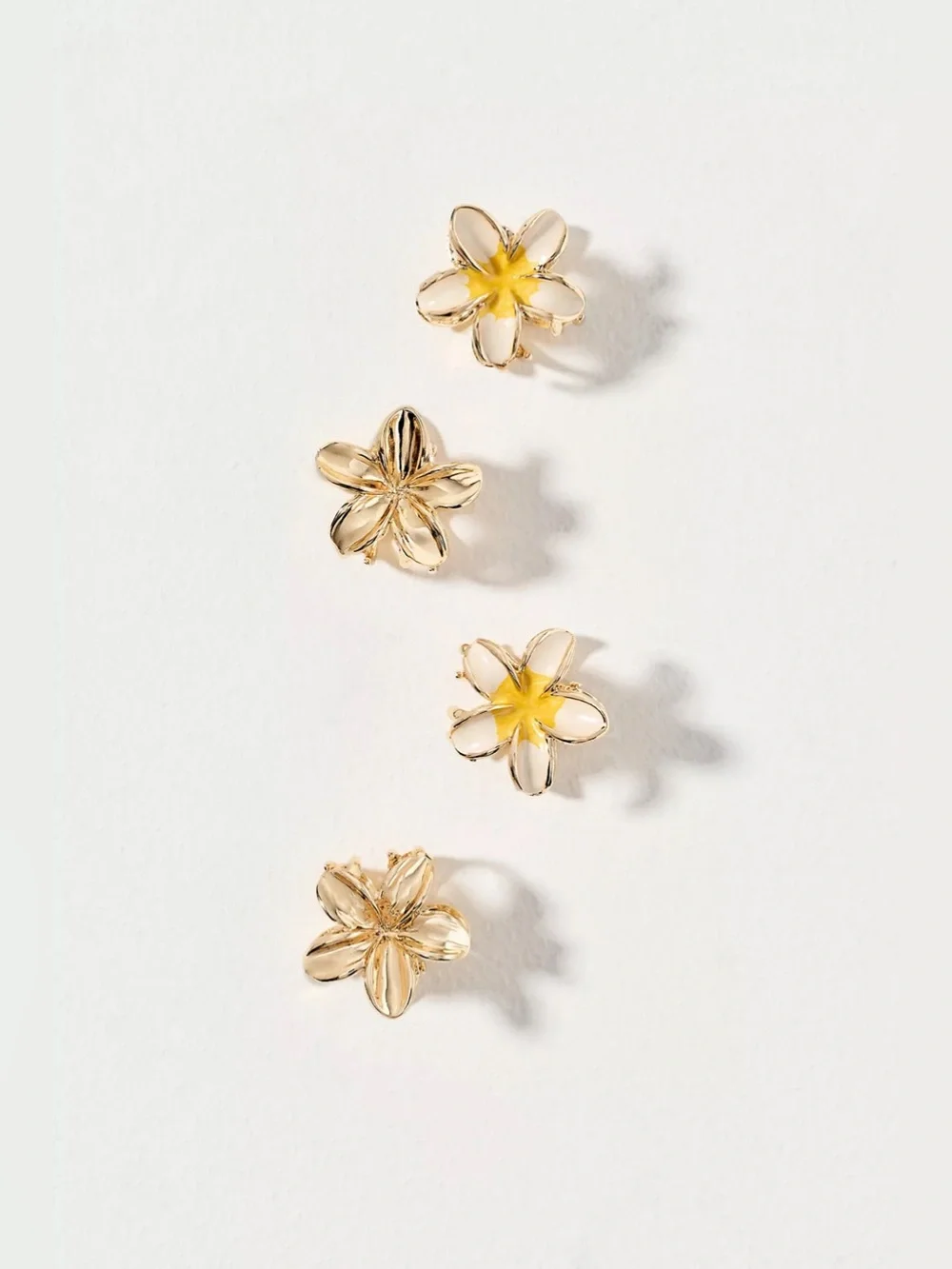 Anthropologie Mini Fleur Claw Clips, Set of 4